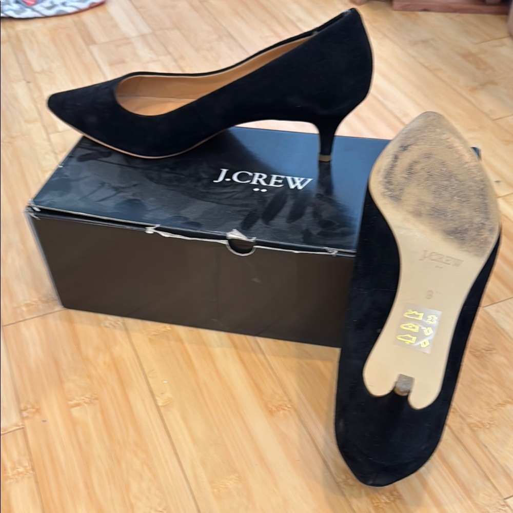 LIKE NEW! Classic J. Crew Suede High Heel  Pump Sz 9